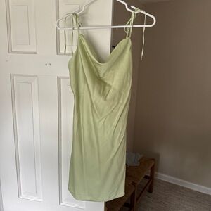 Abercrombie Green Satin Dress